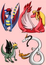 Chosen Four dragon forms.jpeg
